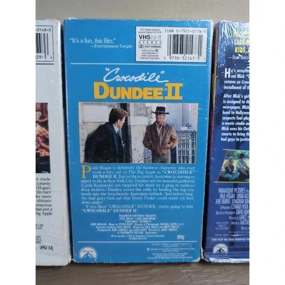 Crocodile Dundee Trilogy Lot 1, 2, 3 Los Angeles VHS Lot - Paul Hogan Tested - Picture 4 of 6